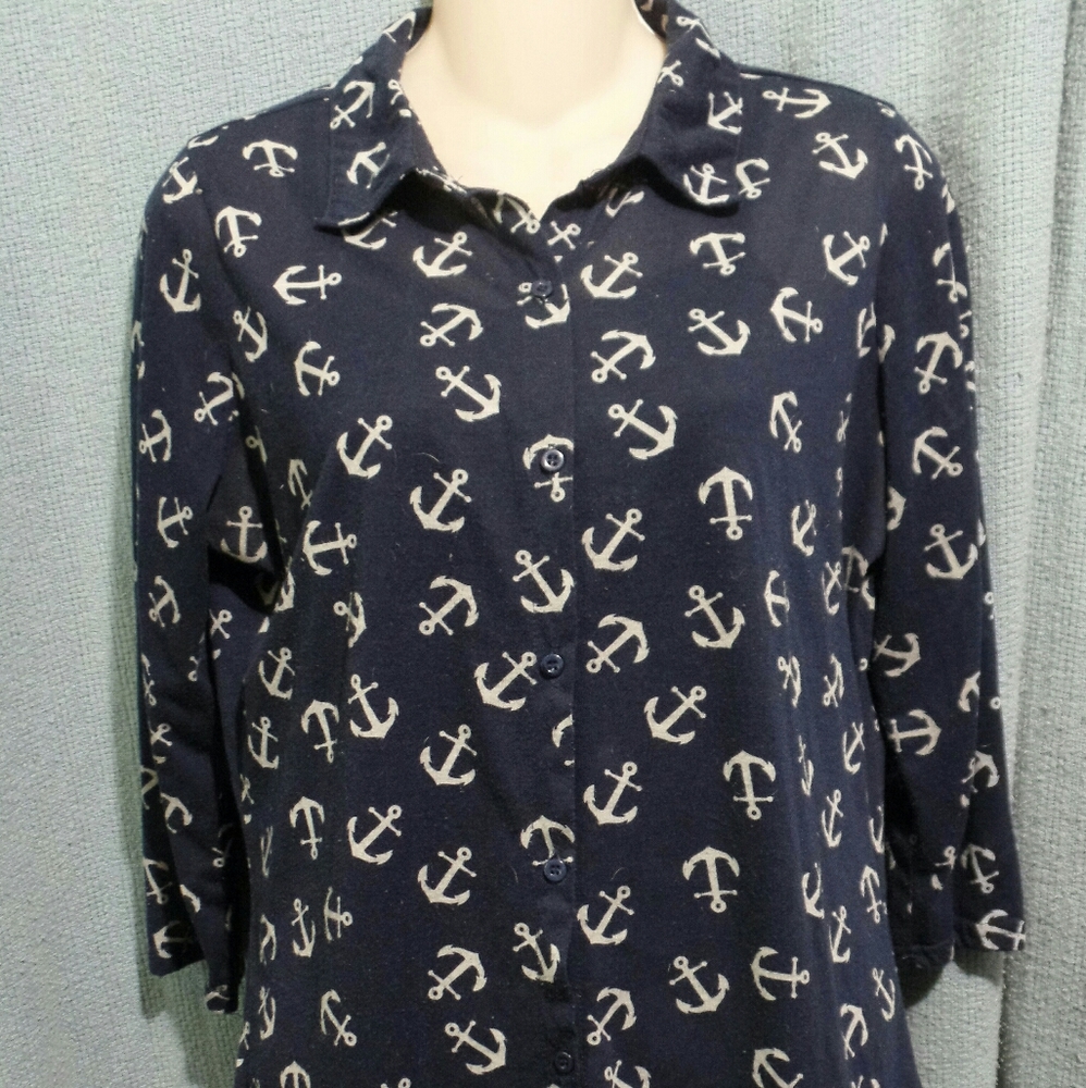 Rue21 Women's Anchor Top Sz. L